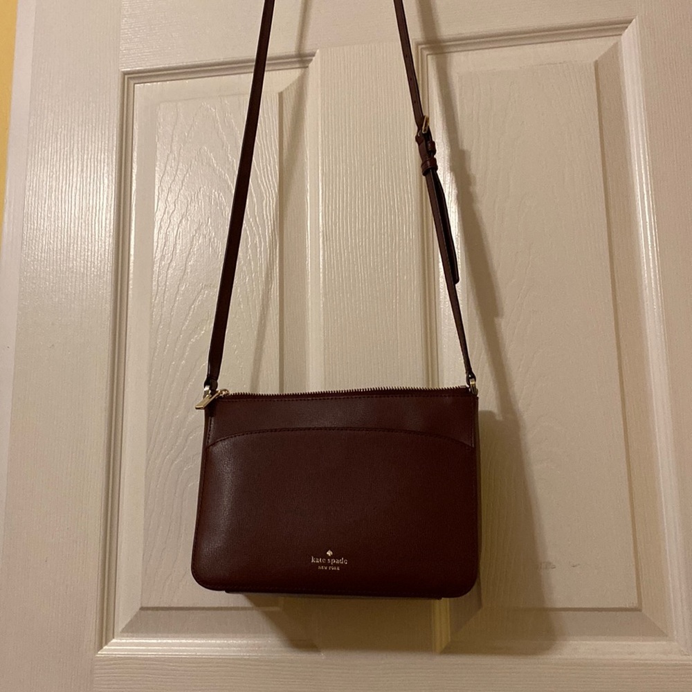 Burgundy Kate Spade Cross-Body Bag